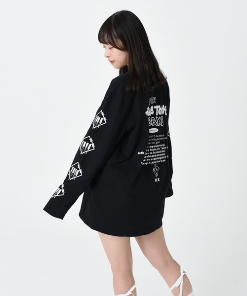『TRAVAS TOKYO/トラバス トーキョー』くまプリントレイヤードボーダー TRAVAS TOKYO/トラバス トーキョー』くまプリントレイヤード