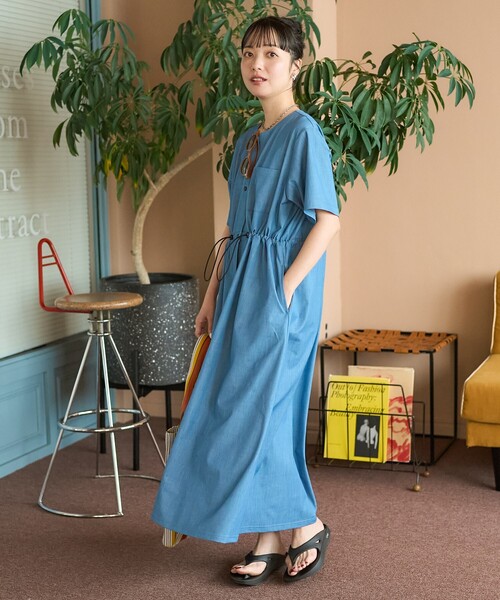 THOUSAND MILE × FREAK'S STORE 5分袖ワンピース FREAK'S STORE ワンピース THOUSAND MILE × STORE/サウザンド
