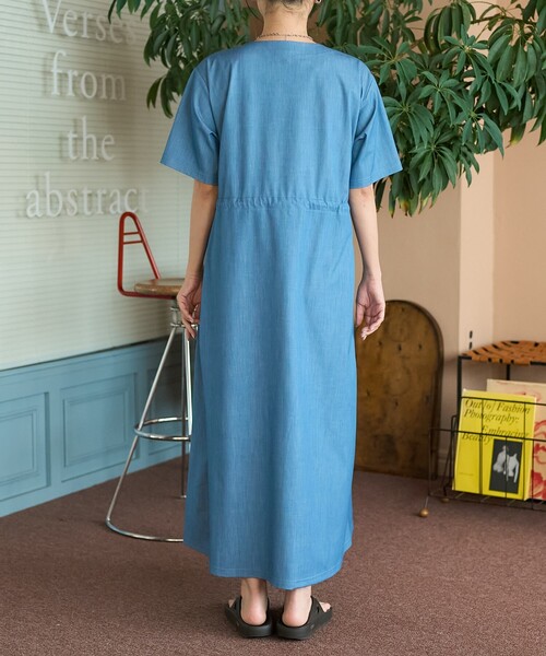 FREAK'S STORE THOUSAND MILE 5分袖ワンピース FREAK'S STORE ワンピース THOUSAND MILE × STORE/サウザンド