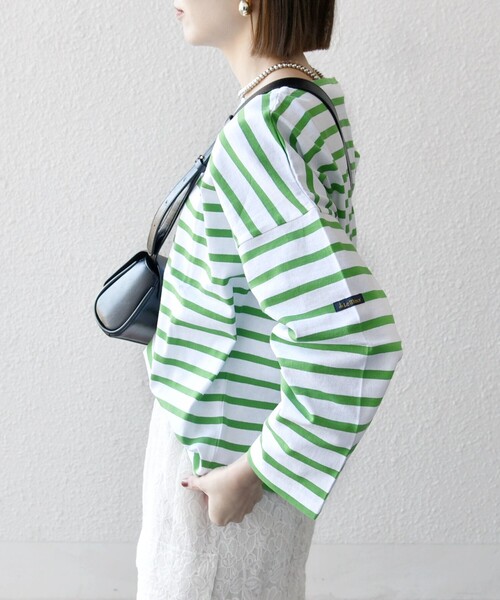 SHIPS for women / シップスウィメン Le minor:〈洗濯機可能〉ロングスリーブ ボーダー TEE 25SS SHIPS any tシャツ Le minor:「洗濯機可能」ロングスリーブ