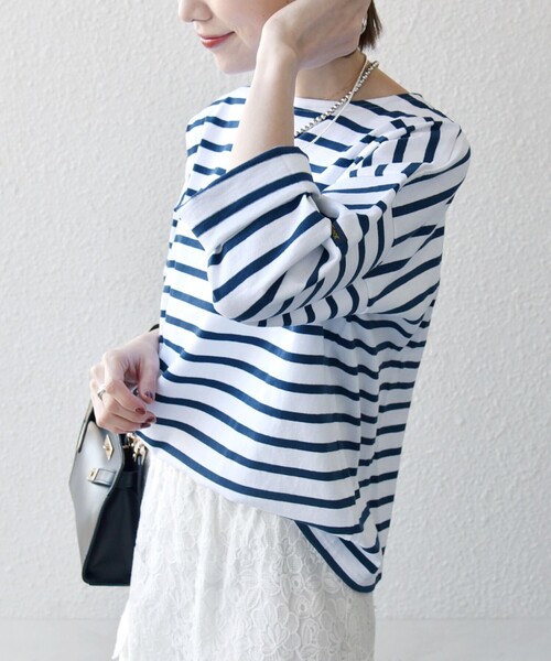 Le minor:〈洗濯機可能〉ロングスリーブ ボーダー TEE 25SS SHIPS｜Le minor:<洗濯機可能>ロングスリーブ ボーダー TEE 25SS