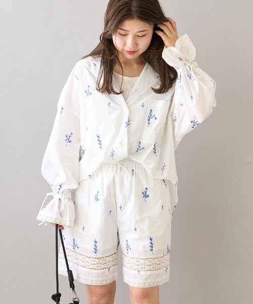 レオナール　フラワー柄　上品　可愛い　ブラウス　ジャケット　コート　Tシャツ レオナール 公式オンラインショップ