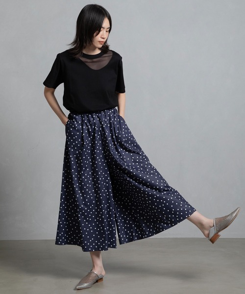 MARECHAL TERRE パンツ ドットガウチョパンツ レディース