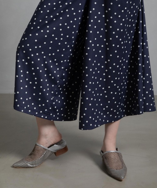 MARECHAL TERRE パンツ ドットガウチョパンツ レディース