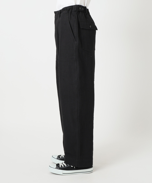 B.C STOCK TIR カーゴパンツ B.C STOCK カーゴパンツ コットンリネン セミワイドベイカー
