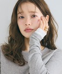 tシャツ レイヤード細リブ長袖カットソー レディースの詳細画像5