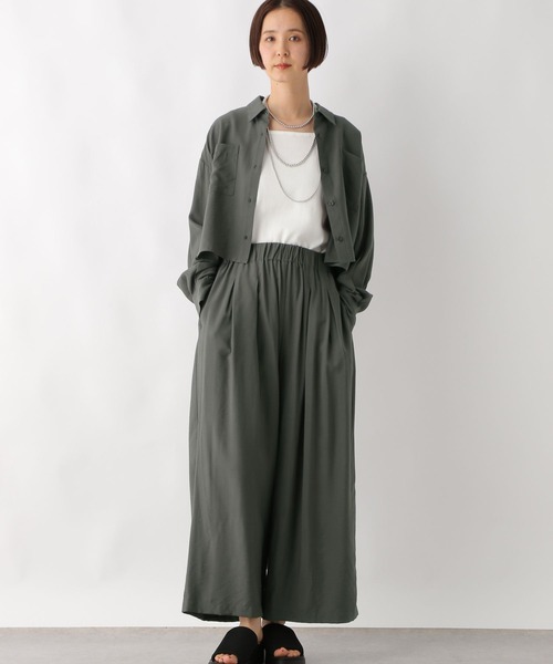 306　斑40個 LEPSIM パンツ シャツ＊タックワイドパンツ「2点セット」 320858