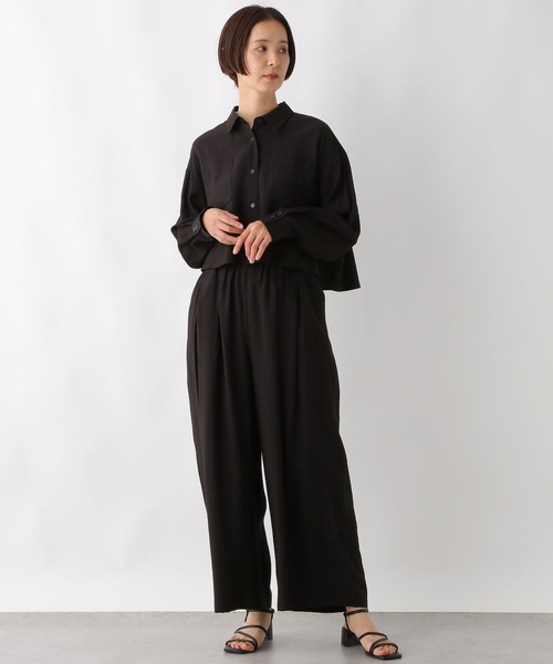 LEPSIM パンツ シャツ＊タックワイドパンツ「2点セット」 320858