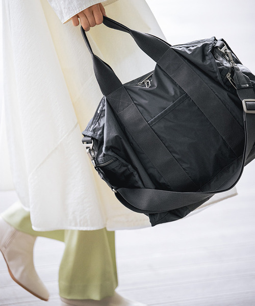 LeSportsac ESSENTIAL MEDIUM DUFFLEシャドウグレーC LeSportsac ボストンバッグ ESSENTIAL MEDIUM DUFFLE シャドウ