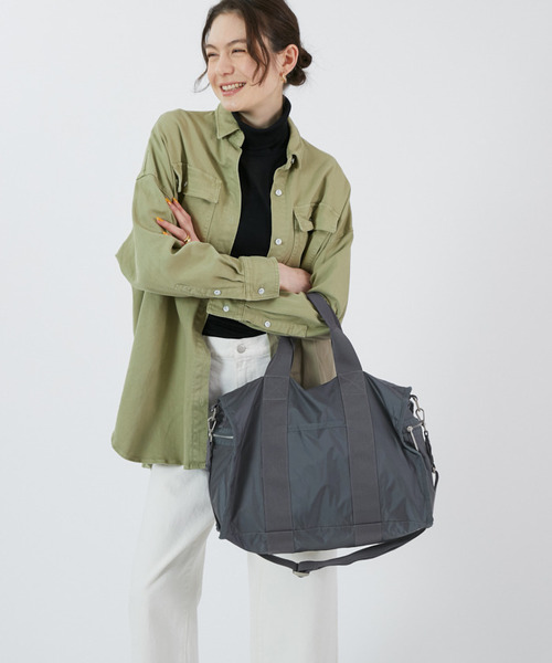 LeSportsac ESSENTIAL MEDIUM DUFFLEシャドウグレーC ESSENTIAL MEDIUM DUFFLEシャドウグレーC（ボストンバッグ