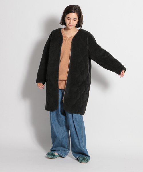 niko and…（ニコアンド） コート FREE ブラック レディース : ZOZOTOWN