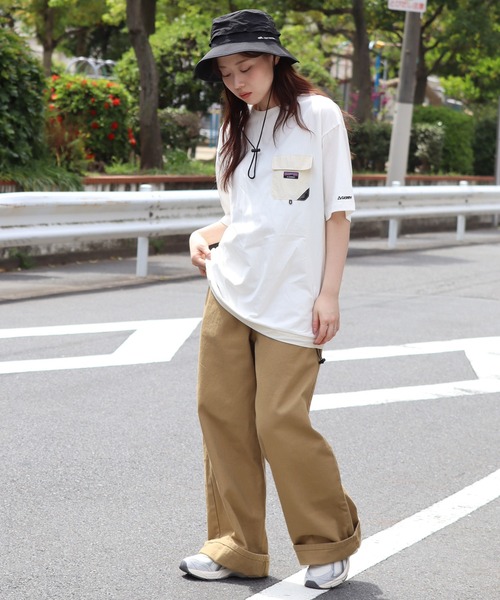 慈雨♡からし半袖Tシャツ&焦げ茶系パンツセット(⁠◍⁠•⁠ᴗ⁠•⁠◍⁠)⁠❤ GERRY（ジェリー） tシャツ 「GERRY/ジェリー」冷感天竺 ナイロン