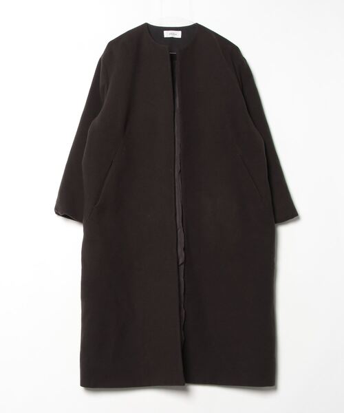 Mila Owen（ミラオーウェン） ノーカラーコート FREE ブラック