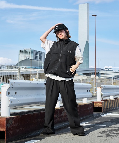 kutir ベスト ジレ DRAW CORD DOUBLEZIP NYLON BEST/ドロー