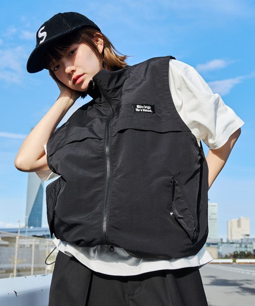 kutir ベスト ジレ DRAW CORD DOUBLEZIP NYLON BEST/ドロー