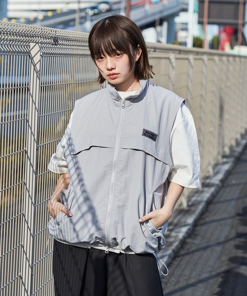 kutir ベスト ジレ DRAW CORD DOUBLEZIP NYLON BEST/ドロー
