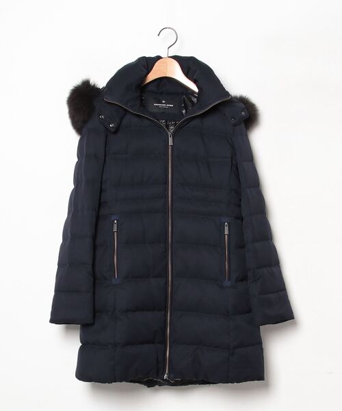NANO universe（ナノ・ユニバース） ダウンコート 36 ネイビー
