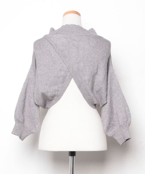 「LADY LIKE」 長袖ニット M グレー レディース_画像2