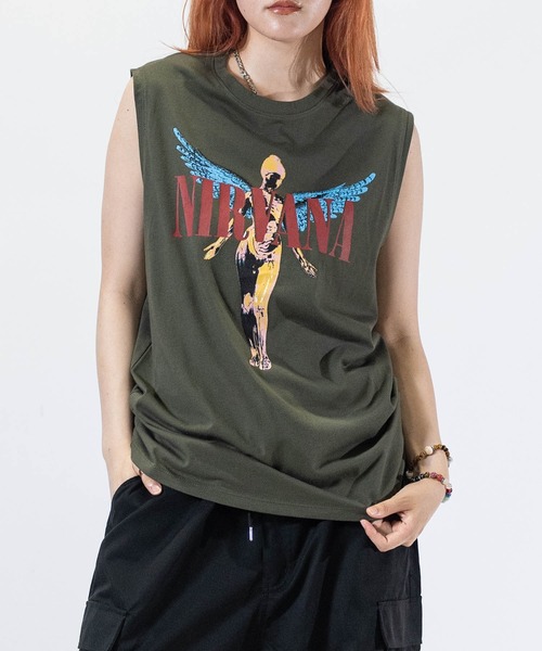 タンクトップ 「22」ヴィンテージライク ロックプリント ノースリーブ NIRVANA/The Rolling Stones/Red Hot Chil | JOHN'S CLOSET | 05