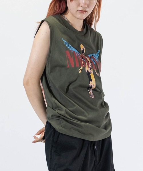 タンクトップ 「22」ヴィンテージライク ロックプリント ノースリーブ NIRVANA/The Rolling Stones/Red Hot Chil | JOHN'S CLOSET | 07