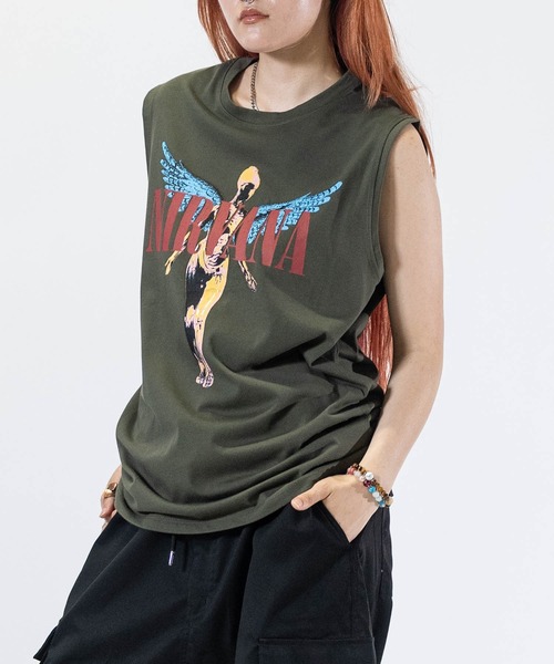 タンクトップ 「22」ヴィンテージライク ロックプリント ノースリーブ NIRVANA/The Rolling Stones/Red Hot Chil | JOHN'S CLOSET | 06