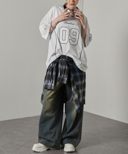 ヴィンテージ 変形 ワイド フレアスラックス VELNUS スラックス 「VELNUS」Double tuck design wide flare