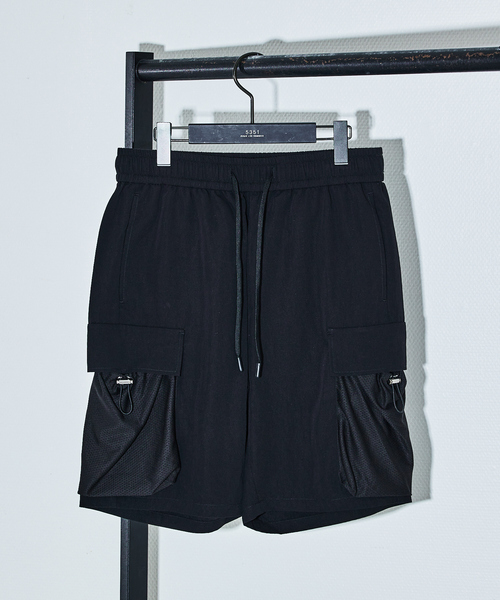 5351 POUR LES HOMMES レザー装飾カーゴパンツ 5351 POUR LES HOMMES カーゴパンツ 「25S/S」ストレッチ メンズ
