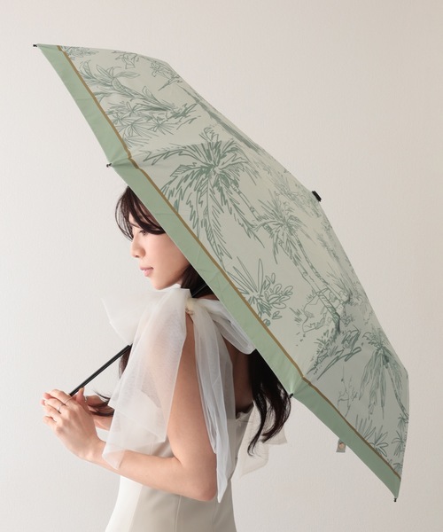ボタニカル柄折り畳み傘 Lace Ladies（レースレディース） 晴雨兼用 日傘 長傘 日傘 折りたたみ