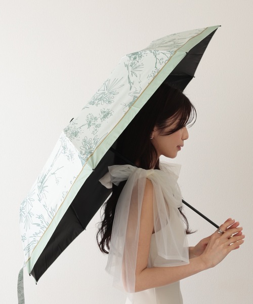 ボタニカル柄折り畳み傘 JILL STUART ジル スチュアート 晴雨兼用折り畳み傘(ボタニカル
