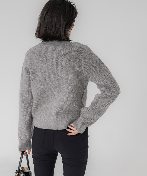 「coca(coca)」 ニットカーディガン S グレー レディース_画像8