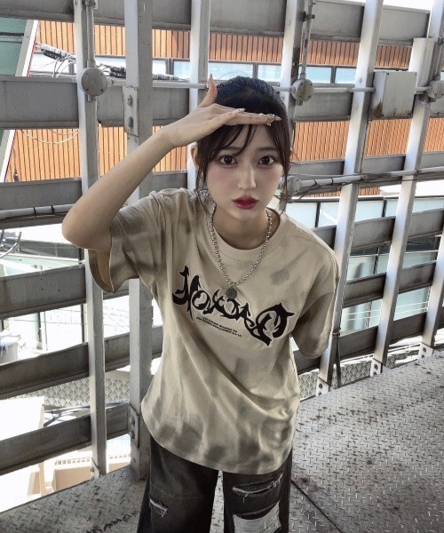 yusho kobayashi タイダイ　ロゴ　Tシャツ KsG tシャツ タイダイフロントロゴTシャツ レディース メンズ