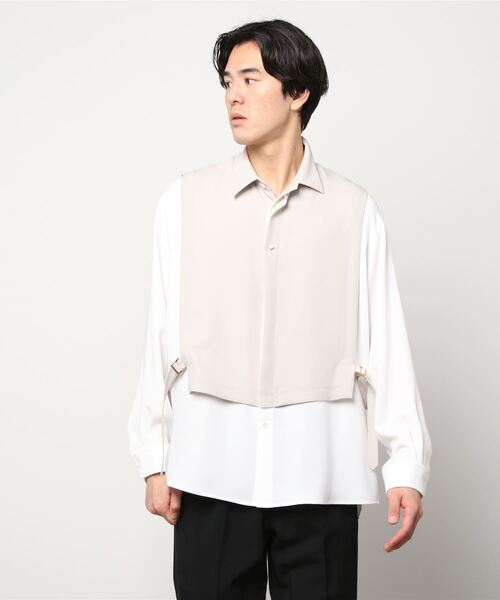 CULLNI 「CULLNI」 長袖シャツ 1 グレイッシュベージュ メンズ CULLNI 「CULLNI」 長袖シャツ 1 グレイッシュベージュ メンズ