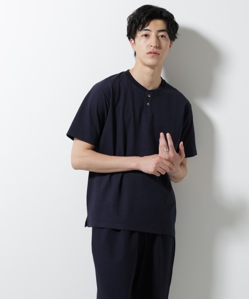 NANO universe（ナノ・ユニバース） tシャツ ジャージーサッカー