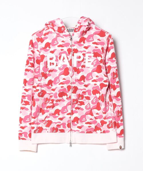 エイプ パーカー ピンク A BATHING APE パーカー SHARK PULLOVER HOODIE レディース