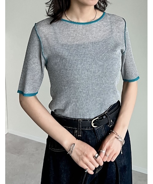 studiodoe ニット　トップス　完売品　新品未使用 N.s ニット セーター Vネックカットアウトニットトップス