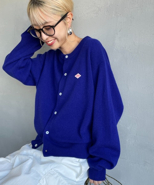 Danton（ダントン） ニットカーディガン 34 ブルー レディース