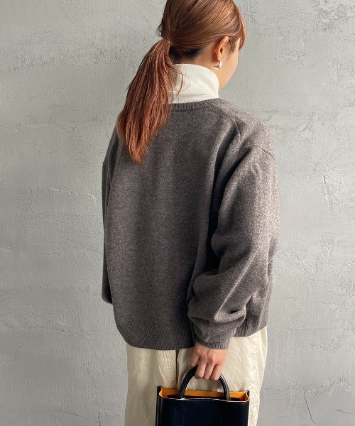 Danton（ダントン） ニットカーディガン 34 ブルー レディース