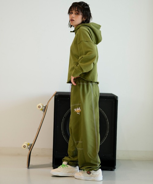 「X-girl」 プルオーバーパーカー「PUMAコラボ」 X-SMALL ホワイト レディース