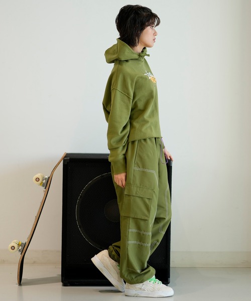 「X-girl」 プルオーバーパーカー「PUMAコラボ」 X-SMALL ホワイト レディース
