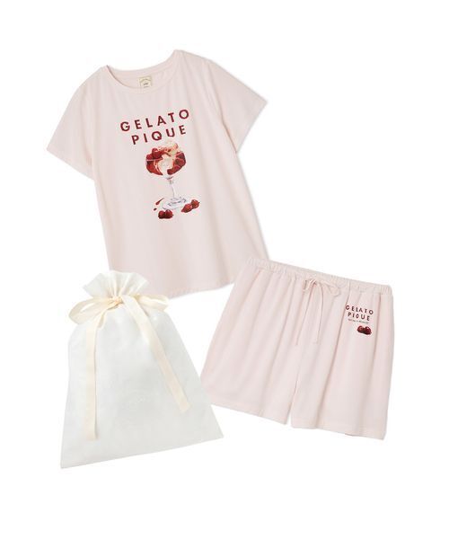 GELATO PIQUE ロゴ　アイボリー ルームウェア gelato pique（ジェラートピケ）の「【HOMME】 リサイクル裏毛