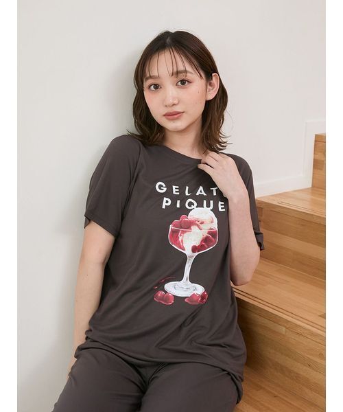 すぐ届く☆gelato pique ルームウェア Tシャツ ギフトにも◎ gelato pique ジェラートピケ COOL COLLECTION 接触冷感 ICEワン