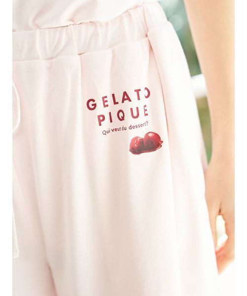 GELATO PIQUE ロゴ　アイボリー ルームウェア gelato piqueジェラートピケ ルームウェア トップス ハート ロゴ