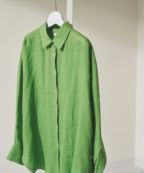 「Mila Owen」 長袖シャツ ONE SIZE グリーン レディース