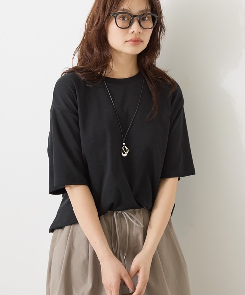 tシャツ リラックスクルーネックTシャツ レディース UNIQLO（ユニクロ）の「リラックスフィットクルーネックT（半袖