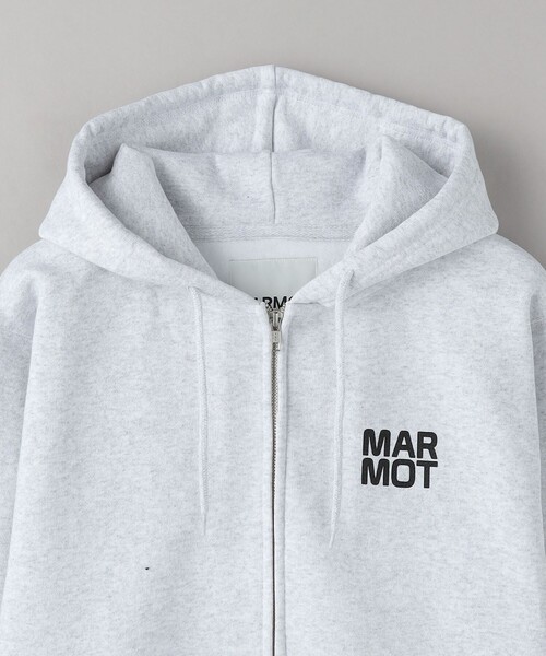 MARMOT CAPITAL ロゴ ジップアップ フーディ MD.GRAY MARMOT CAPITAL＞ロゴ ジップアップ フーディ