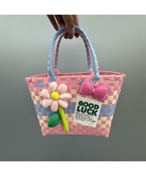 かごバッグ カゴバッグ 3色展開 可愛いカラフルかごバッグ ショルダー