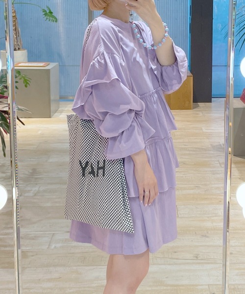 LIEF アップルブロッサム 長袖OP ワンピース ラベンダー Alley by w closet 「Alley closet」 長袖ワンピース FREE
