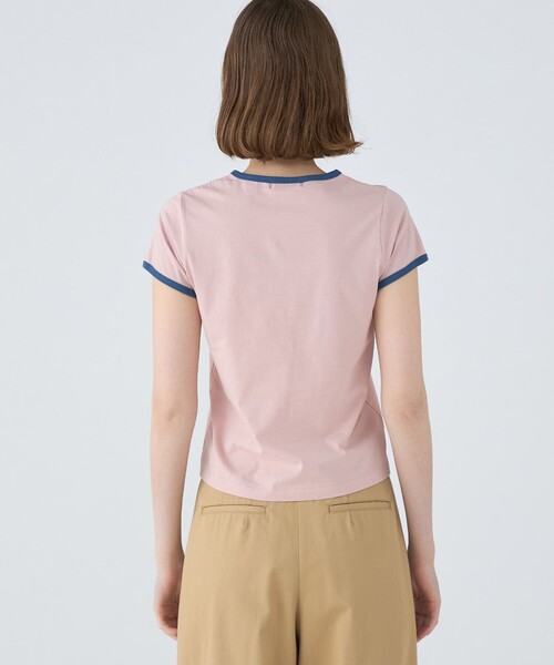 「MACPHEE」 半袖Tシャツ S ライトブルー レディース
