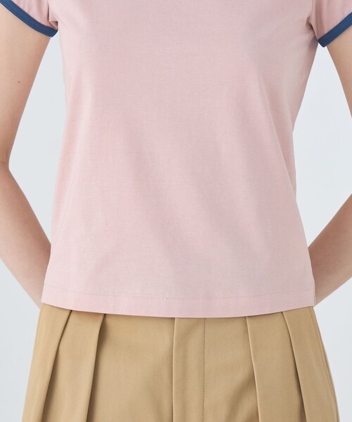 「MACPHEE」 半袖Tシャツ S ライトブルー レディース