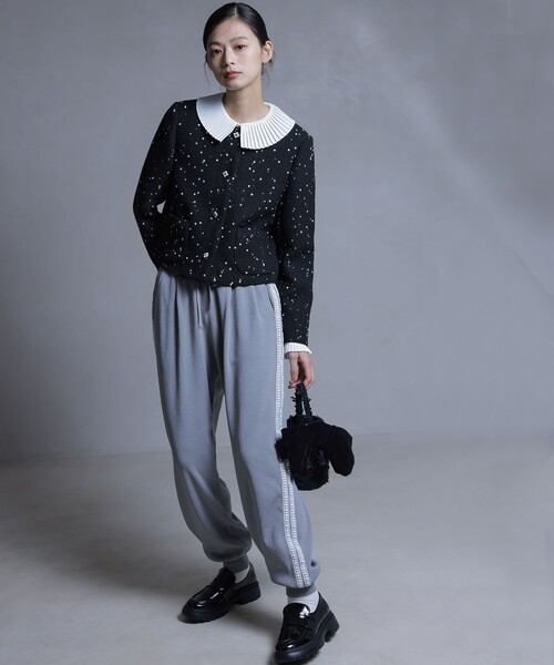 組曲（KUMIKYOKU） ジャケット ノーカラージャケット フラワー